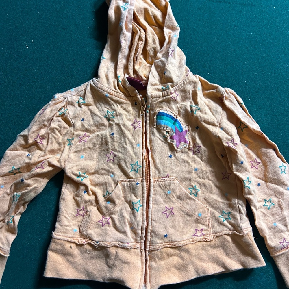 Peach Starry Kids Hoodie